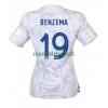 Maillot de Supporter France Karim Benzema 19 Extérieur Coupe du Monde 2022 Pour Femme